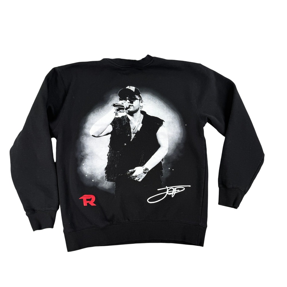 Fuerza Regida Crewneck Sweatshirt Pullover Medium Black Heart Logo Graphic JOP
